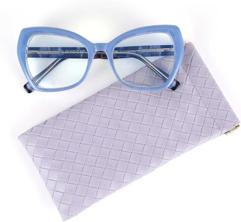 2/4/5 Pack Square Reading Glasses Blue Light Blocking Readers Spring Hinge for Women Men in Kuwait