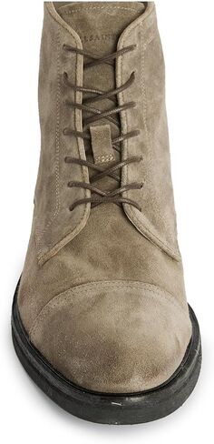 حذاء رجالي من AllSaints من الجلد السويدي Drago بطول الكاحل، أخضر كاكي، 11 in Kuwait