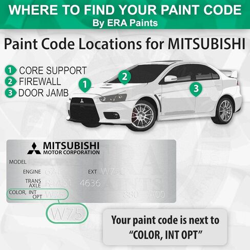 ERA Paints A56 - Still Blue Pearl for MITSUBISHI Exact Match Automotive Touch Up Paint Spray - Basic Kit in Kuwait