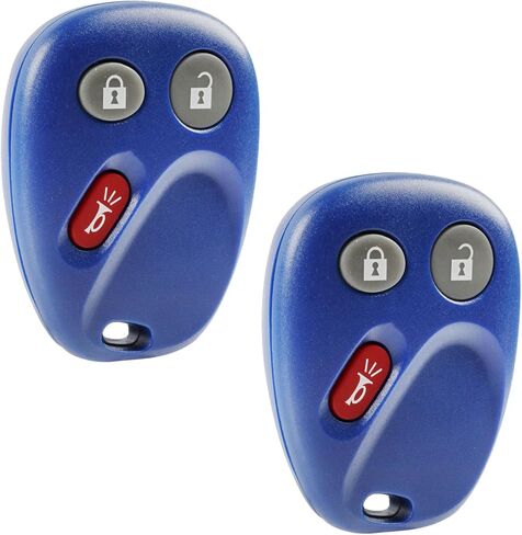key fob under under underies fits buick rainier/chevy trailblazer/gmc invoy/isuzu ascender/oldsmobile bravada (15008008 15008009 Blue) ، مجموعة من 2 in Saudi Arabia