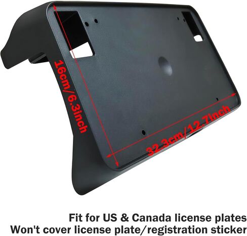 Front License Plate Frame for Chevy Silverado 1500 2016 2017 2018 Front Bumper License Plate Holder Mounting Bracket Replace # 23354526 GM1068172 in Saudi Arabia