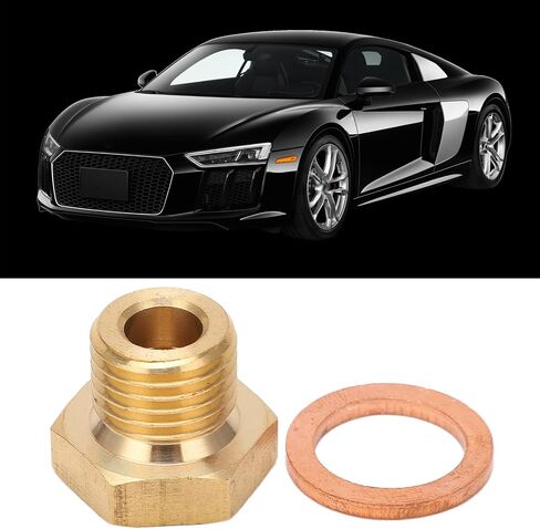 Pressure Temperature Gauge Sender Adapter, 1/8in NPT to M14x1.5 Male Universal, Metal, Polished, Temperature or Pressure Gauge Sender Adaptor, Auto Part, Universal in Saudi Arabia