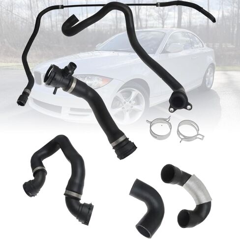 6pcs برودة المبرد المبرد مجموعة أنابيب خلط المياه متوافقة مع 135i 335i xdrive 335xi 2007 2008 2008 2010 استبدال 11537585023 17128570061 17127604542 in Saudi Arabia