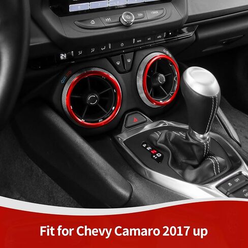 for Camaro Dash Air AC Vent Cover Trim Ring for Chevy Camaro 2017 up Pink Interior Accessories 4pcs in Kuwait