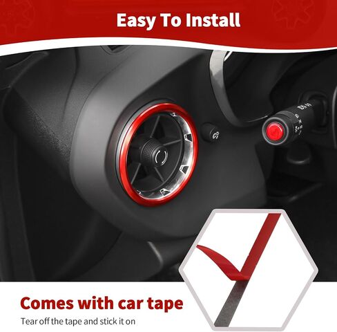 for Camaro Dash Air AC Vent Cover Trim Ring for Chevy Camaro 2017 up Pink Interior Accessories 4pcs in Kuwait