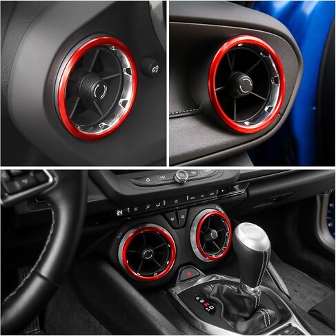 for Camaro Dash Air AC Vent Cover Trim Ring for Chevy Camaro 2017 up Pink Interior Accessories 4pcs in Kuwait