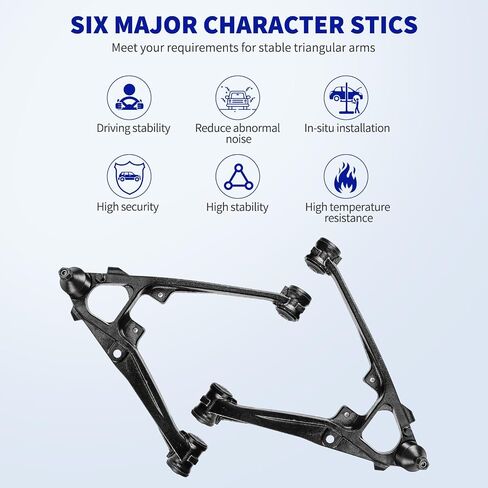 أذرع التحكم السفلى الأمامية مع مفاصل الكرة لعام 2007-2016 Chevy Avalanche Tahoe Silverado Silverado GMC Sierra Yukon XL1500 Cadillac Escalade ESV ، K620888 K620889-2pc in Kuwait