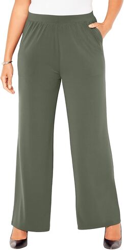 Catherines Women's Plus Size Dream Drape Pull-On Knit Pant in Saudi Arabia