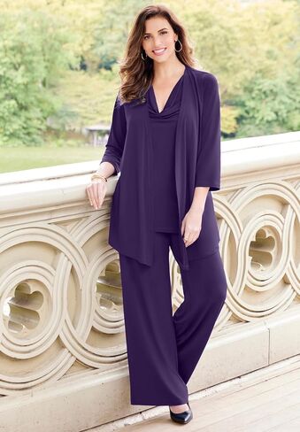 Catherines Women's Plus Size Dream Drape Pull-On Knit Pant in Saudi Arabia