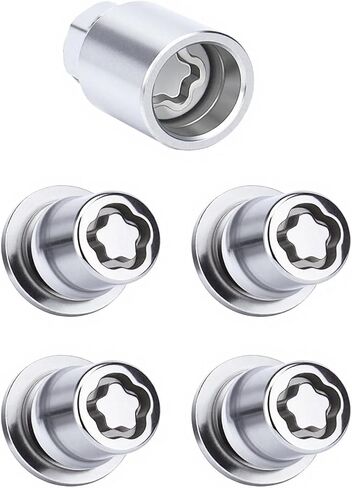 العجلة قفل Lug Nut Set M12 x 1.5 مضاد للسرقة Toyota Camry Tacoma Corolla Highlander Avalon Rav4 Sienna Venza Celica Prius Matrix chr mirai lexus rx350 IS250 ES350 NX200T استبدال 00276-00900 in Kuwait