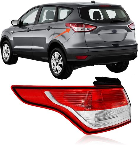 مجموعة خلفية خلفية خلفية متوافقة مع 2013-2016 Ford Escape LH لاستبدال مصباح الفرامل الأحمر مع الأسلاك والمصباح in Kuwait