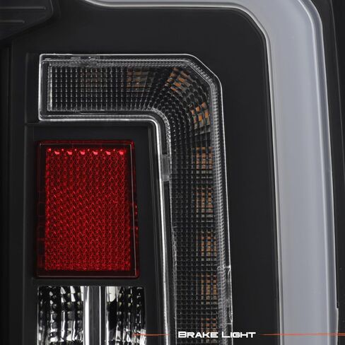 AKKON - FIT 2019-2024 GMC SIERRA 1500 [LED Full] مصابيح الفرامل المصابيح الخلفية [إصدار الهالوجين] عدسة سوداء واضحة in Saudi Arabia