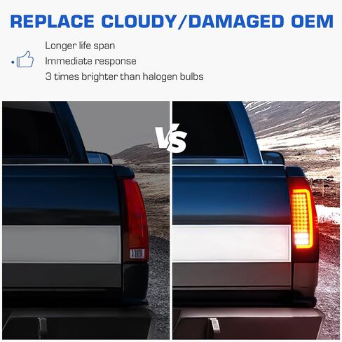 LED Tail Light + 3rd Light Light Fit لـ Dodge RAM 1500 2007-2008 ، مناسب لـ Dodge RAM 2500 3500 2007-2009 (نوع هالوجين ، إصدار LED المصنع) مجموعة مصباح خلفي خلفي ، عدسة دخان in Saudi Arabia