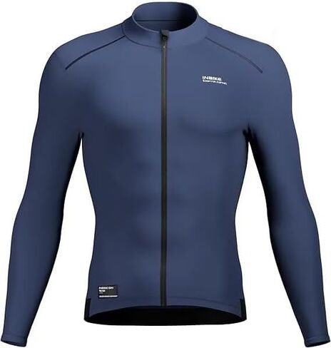 INBIKE Fleece Lined Cycling Jersey for Men Women, Winter Thermal Long Sleeve Bike Jacket with 3 Pockets, Quick Dry in Saudi Arabia