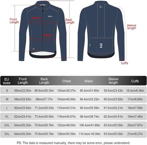INBIKE Fleece Lined Cycling Jersey for Men Women, Winter Thermal Long Sleeve Bike Jacket with 3 Pockets, Quick Dry in Saudi Arabia