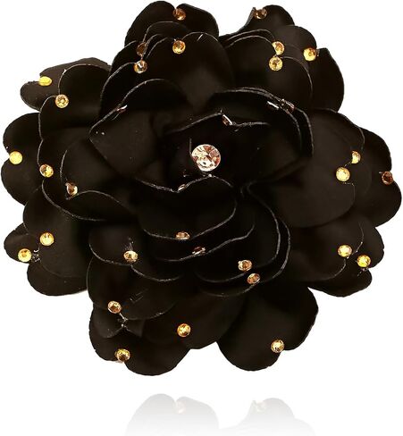 CSIYANJRY99 Dainty Fabric Rose Flower Large Brooch Lapel Pins Delicate Elegant Handmade Flower Brooches Pin Classic for Wedding Party Dance Banquet for Women Dress Suit Ceremony Clothes Accessories Jewelry Valentine's Day Gifts in Kuwait