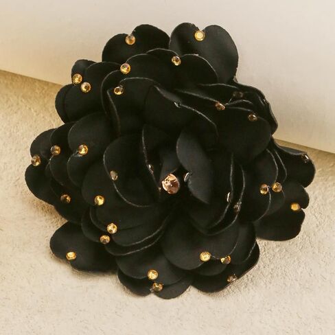 CSIYANJRY99 Dainty Fabric Rose Flower Large Brooch Lapel Pins Delicate Elegant Handmade Flower Brooches Pin Classic for Wedding Party Dance Banquet for Women Dress Suit Ceremony Clothes Accessories Jewelry Valentine's Day Gifts in Kuwait