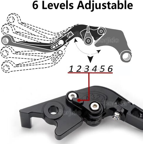 Generic REBEL1100 DTC Folding Brake & Clutch Levers, CNC Machined Aluminum, Adjustable, Stainless Steel Hardware, 7.6x2.3 inches, 2020-2023 Models in Saudi Arabia
