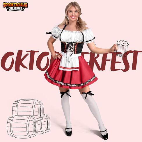 إبداعات spooktacular نساء فستان مهرجان أكتوبر ، أزياء هالوين مهرجان أكتوبر للهالوين لباس الحفلات ومهرجان البيرة in Kuwait