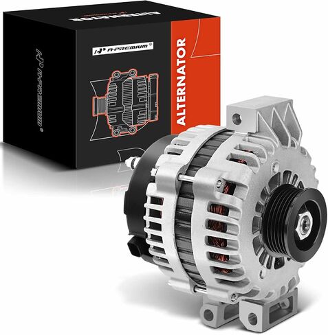 A-Premium Convalator متوافق مع Chevrolet Trailblazer 2007-2009 ، GMC Envoy 2007-2009 ، Buick Rainier 2007 ، Isuzu & Saab ، L6 4.2L ، 12V 150A CW 6-GROOVE PUNLEY ، استبدل# 15225928 in Saudi Arabia