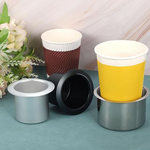 UXCELL 2 PCS كوب مسقط في البلاستيك ، 1.38 "× 4.25" يمكن أن يشرب الحامل حامل كوب طاولة البوكر. in Saudi Arabia