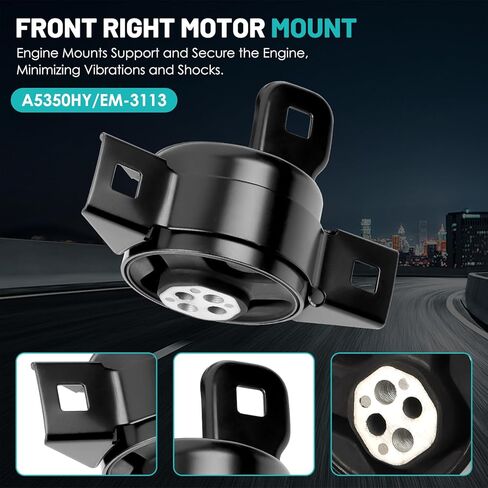 Engine Motor Mount & Transmission Mount Torque Strut Mount Set of 4 Fit for Toyota Camry 2010-2011 L4 2.5L Automatic Transmission Engine Motor Trans Mount Set#A62009, A4295, A62062, A4288 in Saudi Arabia