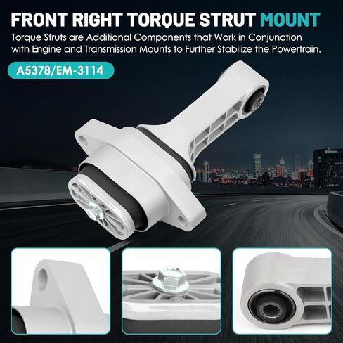 Engine Motor Mount & Transmission Mount Torque Strut Mount Set of 4 Fit for Toyota Camry 2010-2011 L4 2.5L Automatic Transmission Engine Motor Trans Mount Set#A62009, A4295, A62062, A4288 in Saudi Arabia