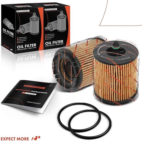 A-Premium 2-PC 10K Miles Filter Filter متوافق مع Chevy Equinox و Impala و Captiva Sport و HHR و Cobalt و Cavalier & Buick & Saab & GMC & Oldsmobile & Pontiac & Saturn in Saudi Arabia