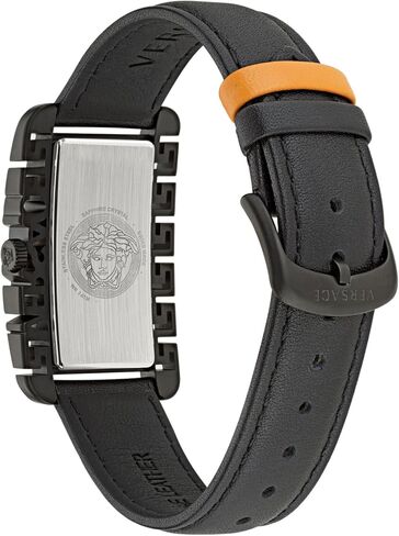 Versace Flair Collection Luxury Mens Watches مع حزام أسود وحالة تتميز بالطلب البرتقالي in Saudi Arabia