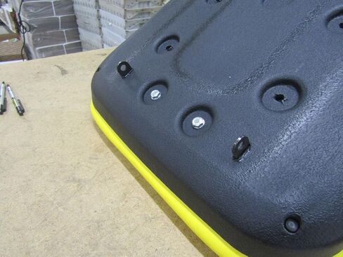 Pro Parts Place REPLACEMENT SEAT COMPATIBLE WITH JOHN DEERE LAWN MOWER YELLOW DRIVER SIDE VINYL in Saudi Arabia