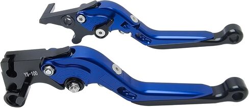 مجموعة ذراع القابض الفرامل بديلة لـ Yamaha MT-03 MT03 FZ-03 FZ03 2015-2023 / YZF R3 R25 2015-2023 أرقام مقابض دراجة نارية قابلة للتعديل قابلة للتعديل من الألومنيوم (الأزرق) in Kuwait