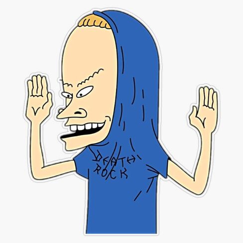 Beavis and Butthead Sticker Vinyl Bumper Sticker Decal Waterproof 5" in Saudi Arabia
