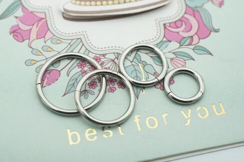 4Pair 8Pcs 16G/18G set Surgical Stainless Steel Septum Hinged Clicker Segment Nose Rings Hoop Helix Cartilage Daith Tragus Sleeper Earrings Body Piercing for Women Men 6mm 8mm 10mm 12mm in Saudi Arabia
