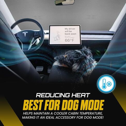Tesla Model 3 Sunshade Roof, T-Shape Tesla Model Sunshade with Suction Tubes for Easy Installation, Tesla Model 3 Window Shade, Protects Tesla Model Interior, Enhances Driving Comfort in Saudi Arabia