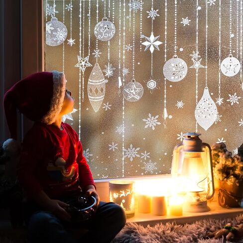 فيلم خصوصية النافذة ، كوب عيد الميلاد الثابتة الحمام الزخرفي يمنع الأشعة فوق البنفسجية النافذة العاكسة صبغة ملصقات النافذة الزجاجية الملون للمنزل (الفينيل ، 17.5 × 78.7 بوصة) in Kuwait