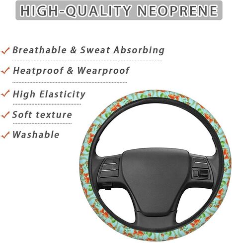 Dujiea Cute Geese Alext Elastic Stretch Wheel Cover ، anti-slip و head acderics accessories للنساء للنساء ، سيارة عالمية 15 بوصة ، شاحنة ، سيارات الدفع الرباعي in Saudi Arabia