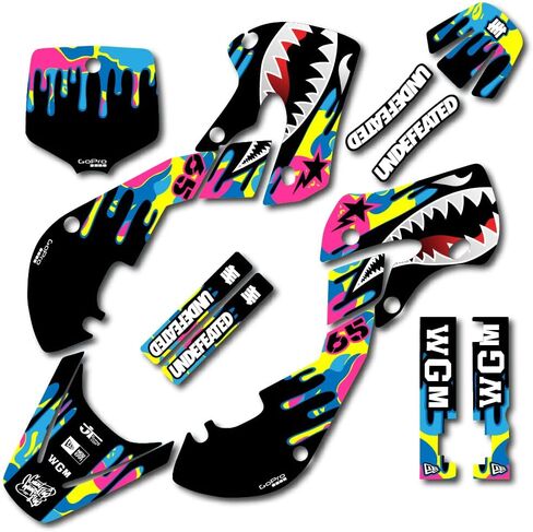 CMYK Savage Racing Graphics Kit Fits Kawasaki 00-24 KX65 KX 65 Decal Kit in Saudi Arabia