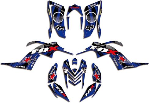 Graphics Kit for Yamaha Raptor 700 YFM700 2006-2012 ATV Full Cover Graphic Stiker Decals 32 Mil-ATV UTV Quad Dirtbike Racing Decal Automotive Motocross Accessories (Style 5) in Saudi Arabia
