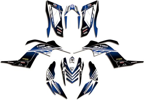 Graphics Kit for Yamaha Raptor 700 YFM700 2006-2012 ATV Full Cover Graphic Stiker Decals 32 Mil-ATV UTV Quad Dirtbike Racing Decal Automotive Motocross Accessories (Style 5) in Saudi Arabia