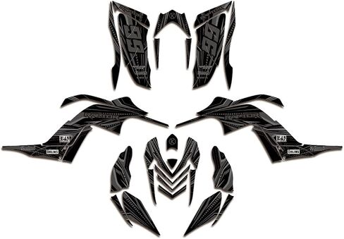 Graphics Kit for Yamaha Raptor 700 YFM700 2006-2012 ATV Full Cover Graphic Stiker Decals 32 Mil-ATV UTV Quad Dirtbike Racing Decal Automotive Motocross Accessories (Style 5) in Saudi Arabia
