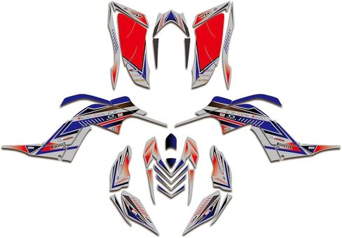 Graphics Kit for Yamaha Raptor 700 YFM700 2006-2012 ATV Full Cover Graphic Stiker Decals 32 Mil-ATV UTV Quad Dirtbike Racing Decal Automotive Motocross Accessories (Style 5) in Saudi Arabia