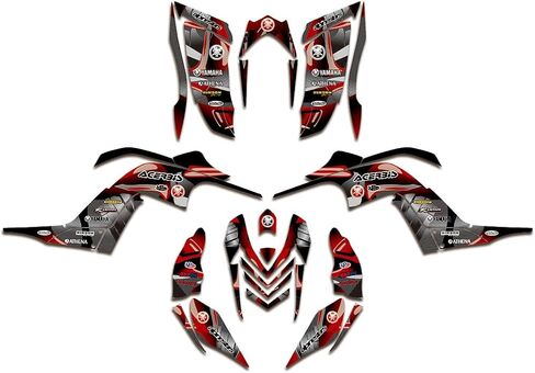 Graphics Kit for Yamaha Raptor 700 YFM700 2006-2012 ATV Full Cover Graphic Stiker Decals 32 Mil-ATV UTV Quad Dirtbike Racing Decal Automotive Motocross Accessories (Style 5) in Saudi Arabia