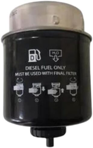 Fuel Filter (Water Separator, Cartridge) RE62418 Compatible with John Deere 240 250 260 270 Skid-Steer Loaders 310E 310G 310SE 315SE 410G Backhoe Loaders 324H 344H 344J Loaders 3.9L 4.5L Engine in Saudi Arabia