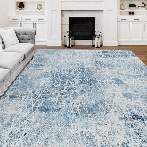 Door Mat Entryway Rug, 2x3 Doormat Small Area Rug Soft Non-Slip Machine Washable Rug Low-Pile Throw Rug Oriental Vintage Boho Rug Carpet for Living Room Bedroom Kitchen Entrance Blue in Saudi Arabia