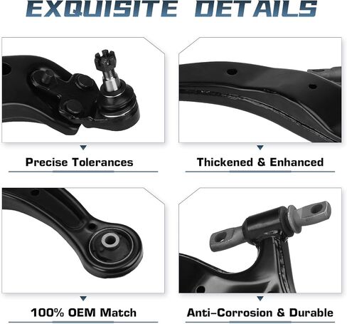 2PCS Front Lower Control Arms with Ball Joints for Toyota Sienna 2004 2005 2006 2007 2008 2009 2010 Passenger and Driver Side Suspension Kit MS86169 MS86170 in Saudi Arabia