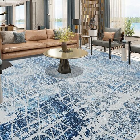 Door Mat Entryway Rug, 2x3 Doormat Small Area Rug Soft Non-Slip Machine Washable Rug Low-Pile Throw Rug Oriental Vintage Boho Rug Carpet for Living Room Bedroom Kitchen Entrance Blue in Saudi Arabia