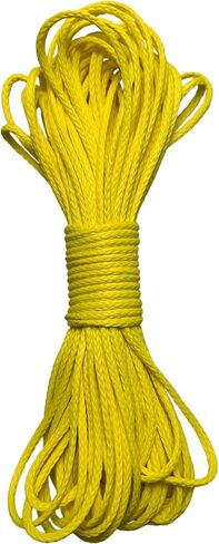 12 Strand Braided UHMWPE Rope -2mm 500kg Fracture Strain - Suitable for Tents, Kiteboarding, and Other (2mmwhite100ft) in Saudi Arabia