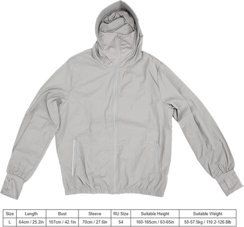 Ymiko Air Conditioned Jacket with Fan, Sunscreen, USB Powered, Men, UV Proof Cool Clothing, Outdoor Work, Golfing, Fishing, Civil Work (L) in Saudi Arabia