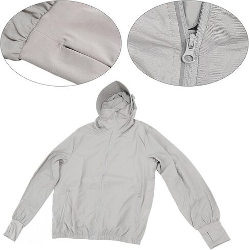 Ymiko Air Conditioned Jacket with Fan, Sunscreen, USB Powered, Men, UV Proof Cool Clothing, Outdoor Work, Golfing, Fishing, Civil Work (L) in Saudi Arabia