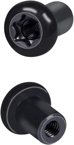 Door Hinge Nuts Replacement Screws for Jeep Wrangler JK JKU Sports Sahara Freedom Rubicon Unlimited 2-Door 4-Door 2007-2018 Exterior Accessories Black (4 PCS) in Saudi Arabia